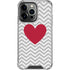 Chevron Heart iPhone 15 Pro Clear Case